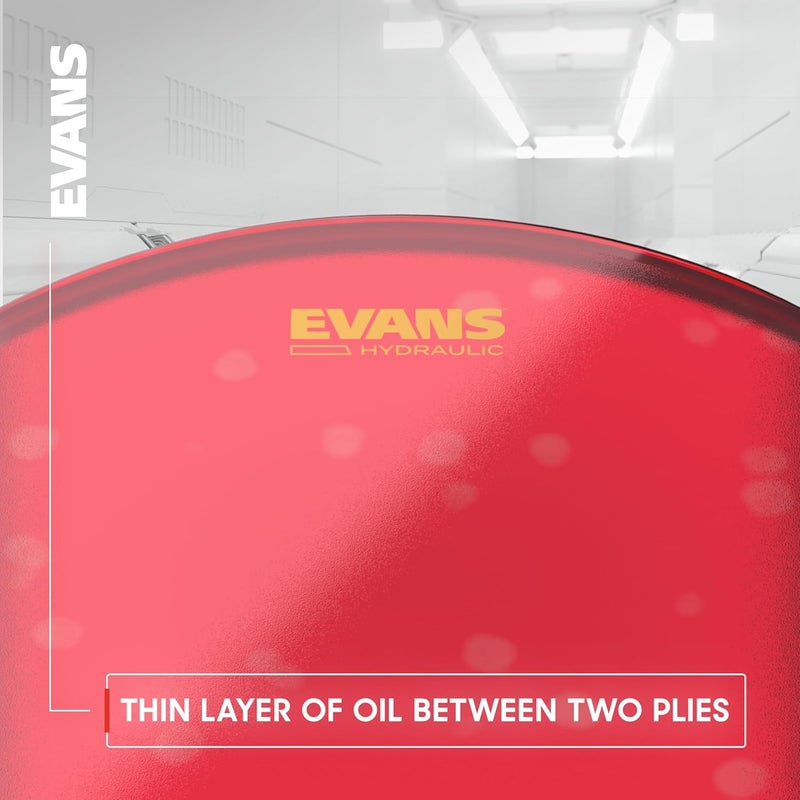 Evans Hydraulic Red Tom Drumhead - 8 Inch - Image 4