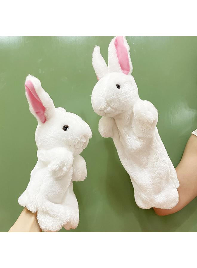 Bluejw 40cm Large Plush Toy White Rabbit One Large One Small Suit Gloves Doll Mouth Doll Wish - Image 1