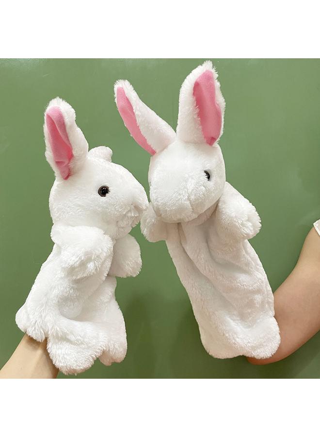 Bluejw 40cm Large Plush Toy White Rabbit One Large One Small Suit Gloves Doll Mouth Doll Wish - Image 2