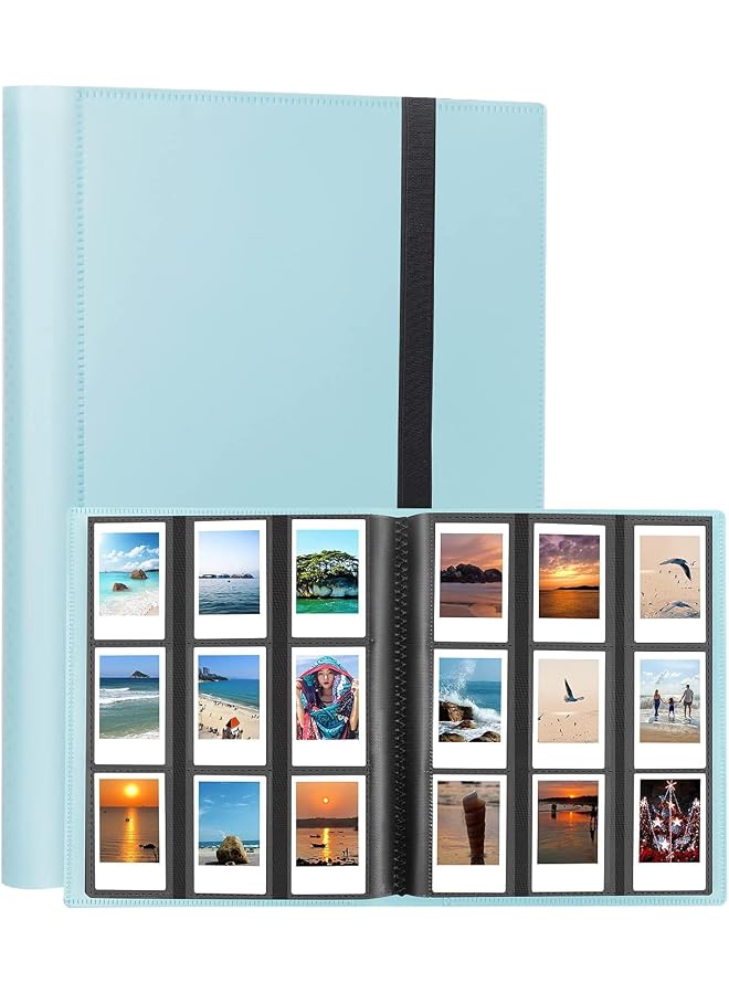 S-TOP 432 Pockets Photo Album for Fujifilm Instax Mini 11 90 70 9 8+ 8 LiPlay, Polaroid Snap SnapTouch PIC-300 Z2300 Instant Cameras (Blue) - Image 1