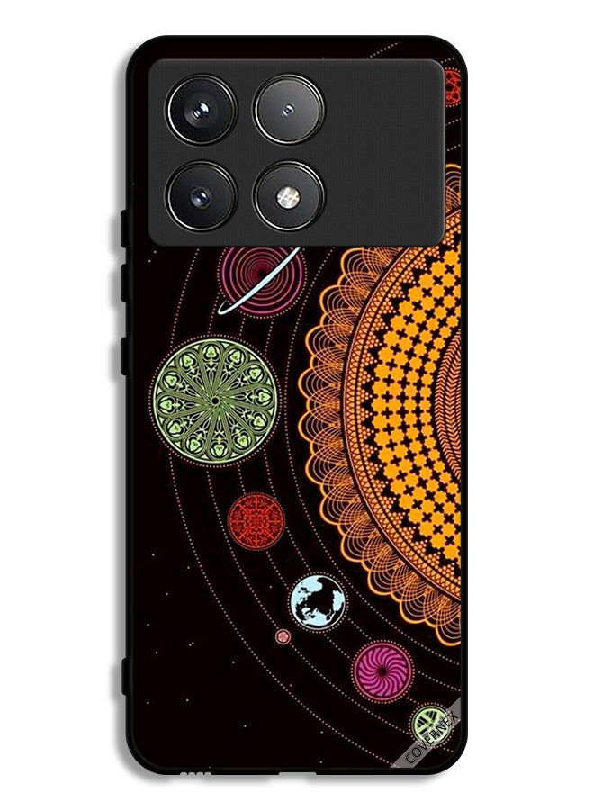 Covernex Xiaomi Redmi K70 Pro Protective Case Cover Mandala Solar System Art - Image 1
