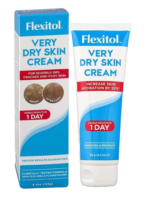 Very Dry Skin Body Cream with 12.5% Urea Plus Dimethicone Aloe Vera Vitamin E Shea Butter Lanolin Glycerine Allantoin125g