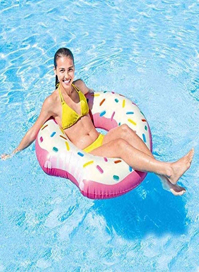 VWretails Rainbow Donut Inflatable Pool Swim Tube - Image 2