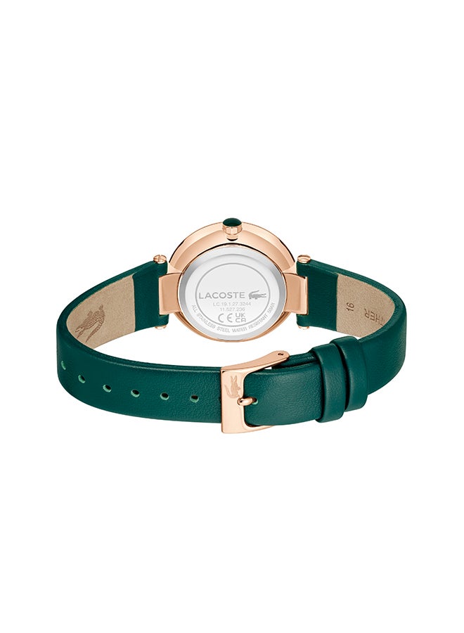 LACOSTE ROUND ANALOG WOMEN'S GREEN CASE WATCH - 2001424 - Image 3