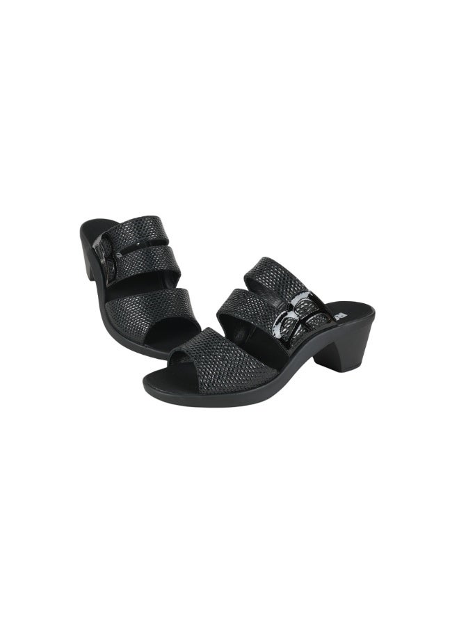 ROMIKA 117-402 Romika Ladies Block Heel Sandals 30502 Black - Image 2