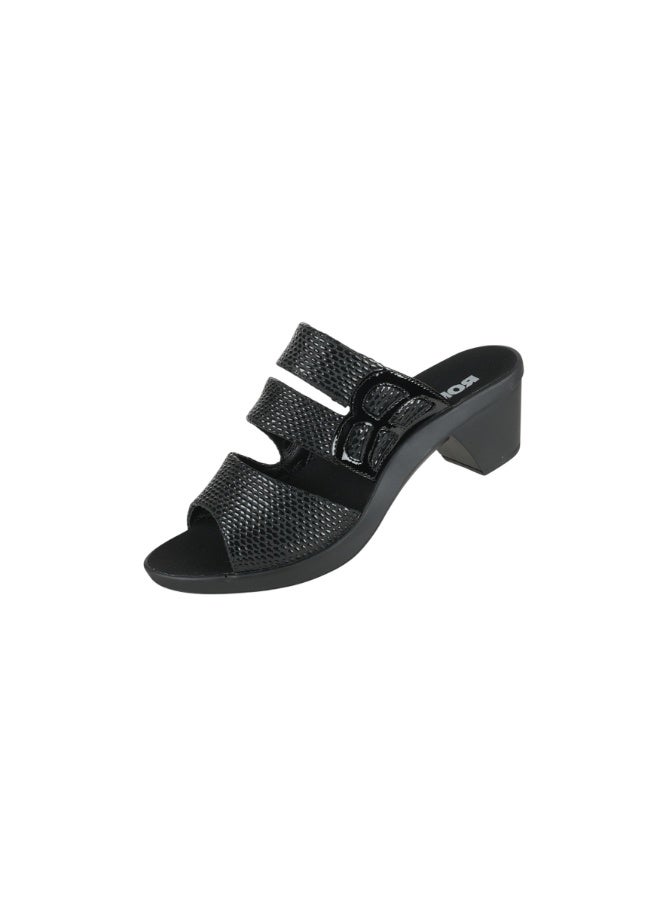 ROMIKA 117-402 Romika Ladies Block Heel Sandals 30502 Black - Image 3