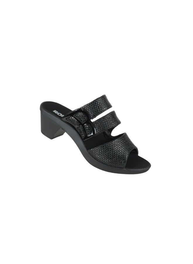 ROMIKA 117-402 Romika Ladies Block Heel Sandals 30502 Black - Image 1
