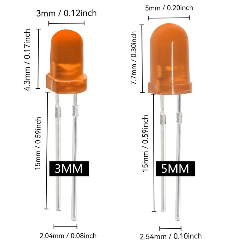 WOWOONE طقم مصابيح LED 200 قطعة 3 مم - Image 2