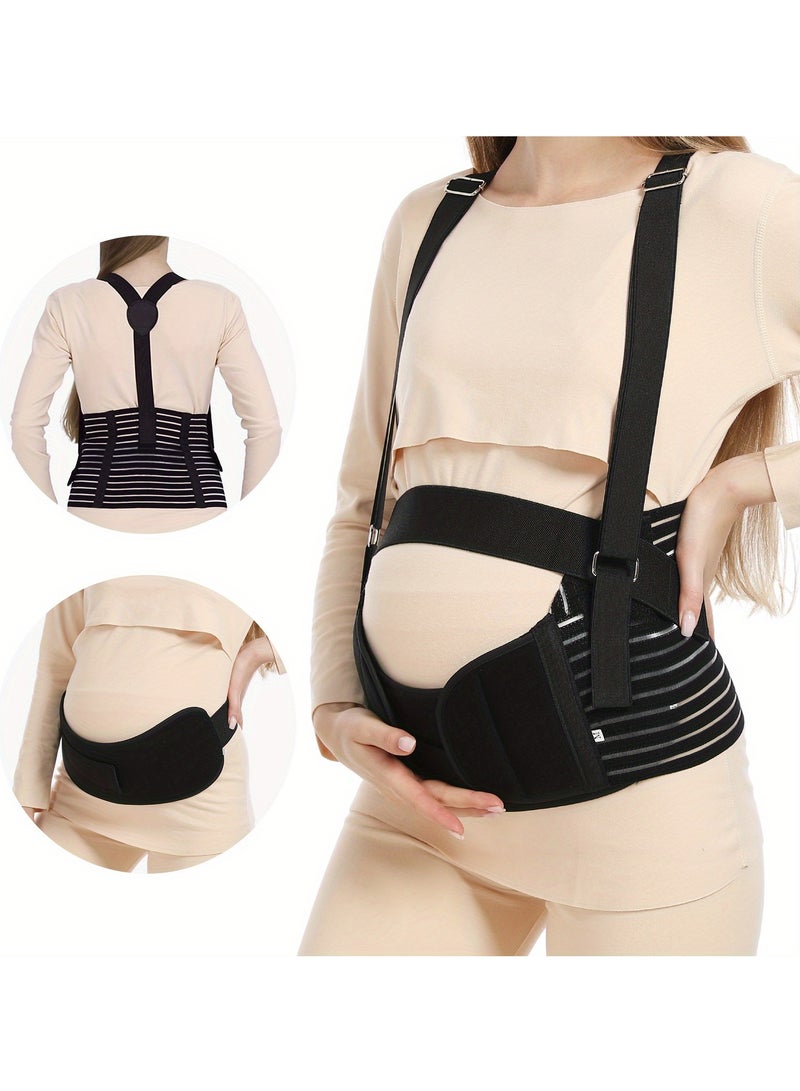 Pregnancy Support Belt - Seamless Maternity Abdominal Binder with Detachable Shoulder Strap, Pelvic Recovery  Customized Fit - Image 1