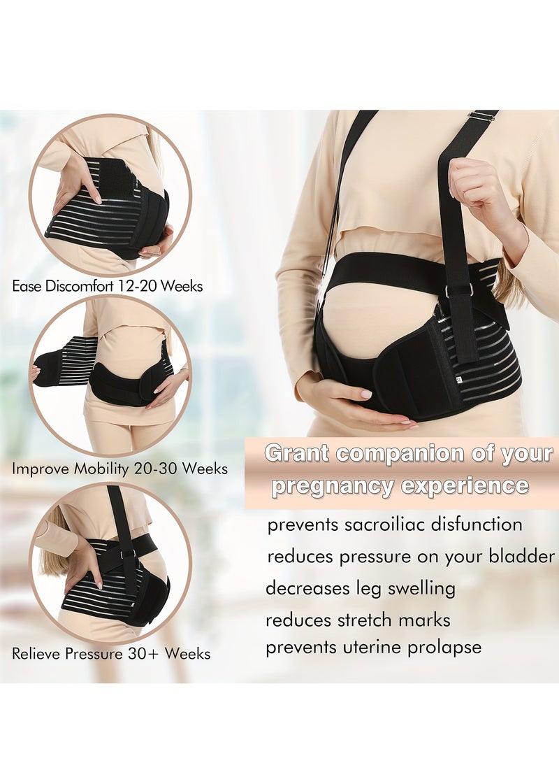 Pregnancy Support Belt - Seamless Maternity Abdominal Binder with Detachable Shoulder Strap, Pelvic Recovery  Customized Fit - Image 5