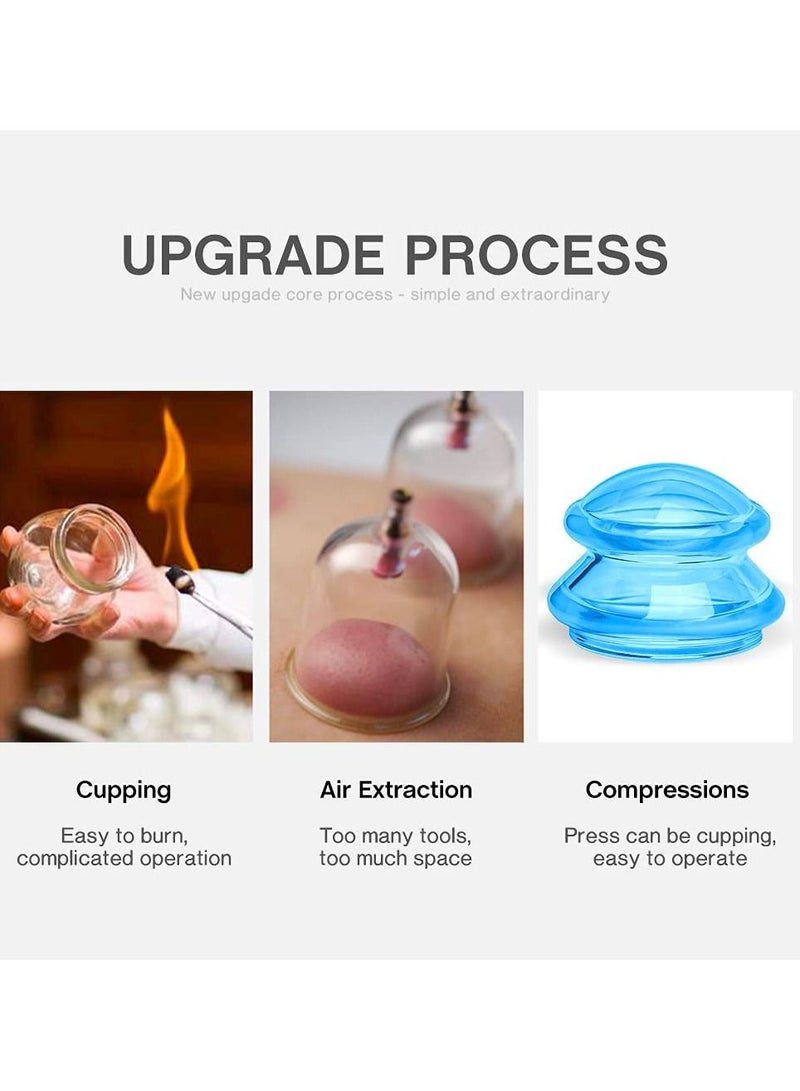 4Pcs Set Moisture Absorber Anti Cellulite Vacuum Cupping Cup Silicone Family Facial Body Massage Therapy - Image 5