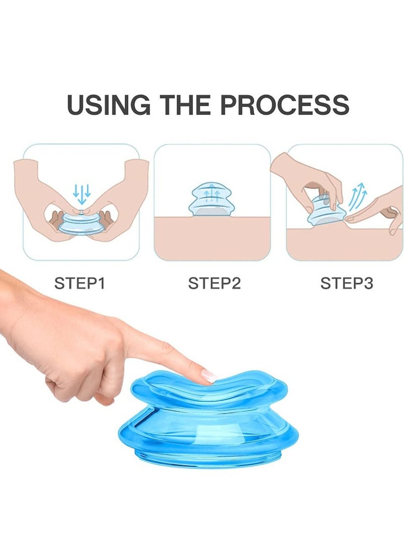 4Pcs Set Moisture Absorber Anti Cellulite Vacuum Cupping Cup Silicone Family Facial Body Massage Therapy - Image 2