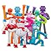 DODOMAGXANADU Pop Tubes Robot Fidget Toys 8Pack Skeleton Fidget Pop Toys Telescopic Suction Cup Toy for Stress and Anxiety Relief Pop Fidget Toy Pack Stcoking Stuffers Gifts for Kids8 Pack Mixed - Image 2