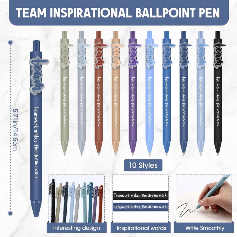 Geyoga 30 Sets Team Appreciation Gifts Pens Bulk Patient Access Week Gifts Team Building Appreciation Presents with Cards for Volunteer Coworker Teacher Staff Office Group Members - Image 2