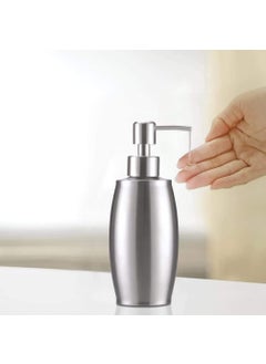 Mishrit Mishrit Stainless Steel Soap | Liquid Dispenser | Lotion Dispenser Pump for Kitchen or Bathroom | Rust-Resistant Stainless Steel Soap Dispenser for Multiple Uses (Pack of 1).  - Image 2
