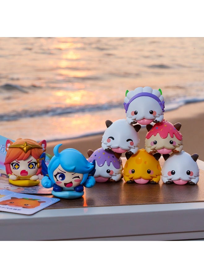 general Teamfight Tactics Little Hero Pool Party Series Boluo Hand-made Cute Blind Box Desk Decoration - Image 4