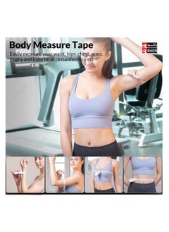RACO RACO Body Measuring Tape | New and Improved | Retractable with Lock and Pin | 150 CM Measure Body: Waist, Hip, Bust, Arms and More | Weight Loss Sewing Tape Tailor Tape  - Image 3