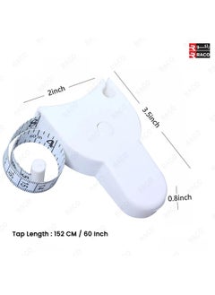 RACO RACO Body Measuring Tape | New and Improved | Retractable with Lock and Pin | 150 CM Measure Body: Waist, Hip, Bust, Arms and More | Weight Loss Sewing Tape Tailor Tape  - Image 5