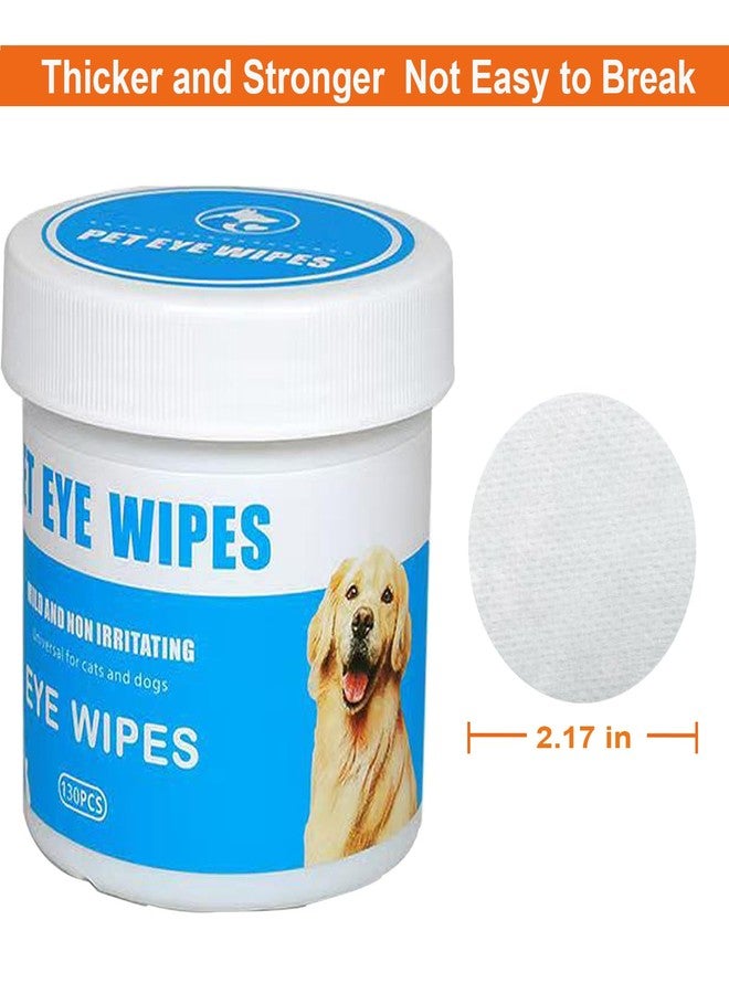 Verwohnt Dog Eye Wipes for Tear Stain Removal, Vet-Recommended Dog Eye Infection Treatment, Natural Dog Wipes for Discharge, Pet Eye Cleaner for Dogs&Cats, Gentle & Safe Pet Wipes for Sensitive Skin, 130 Count - Image 3