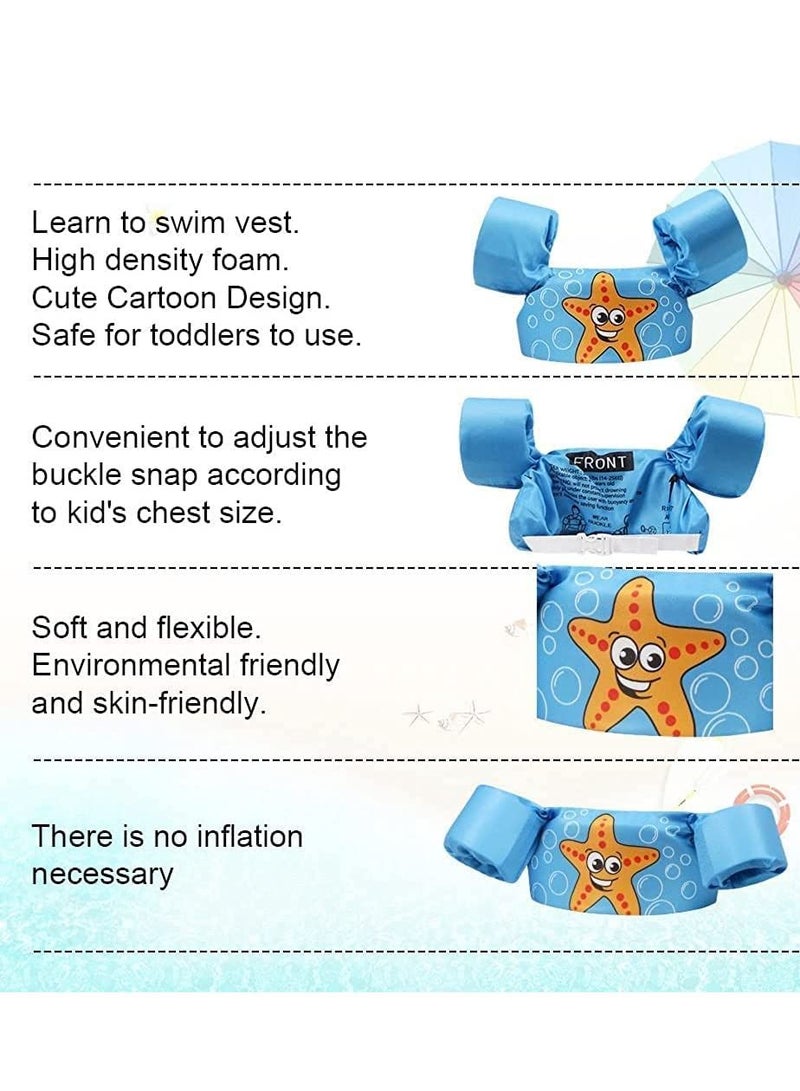 Generic Toddler Swim Vest, Kids Water Wings Arm Floaties for 30-50 Pounds, Infant Safety Swim Aid Jumper Inflatable,Swim Arm Bands,Float Sleeves Swimming Armbands for Sea/Pool/Beach/Training - Image 4