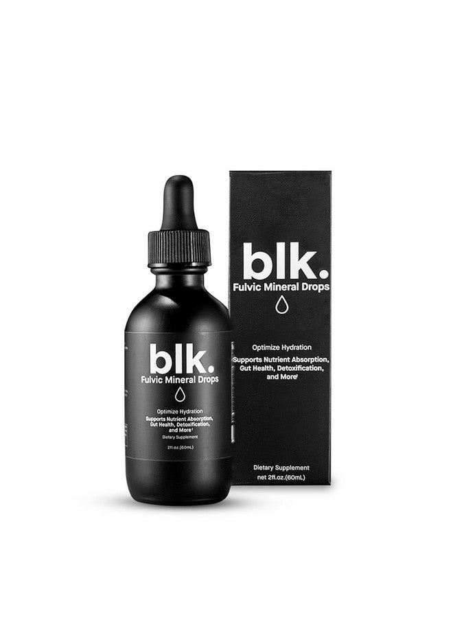 BLK قطرات الماء القلوي المعدني الطبيعي blk. PH 8+ مع الإلكتروليتات المدعمة بحمض الفولفيك والأحماض الأمينية، بدون سكر، 2 أونصة. - Image 1