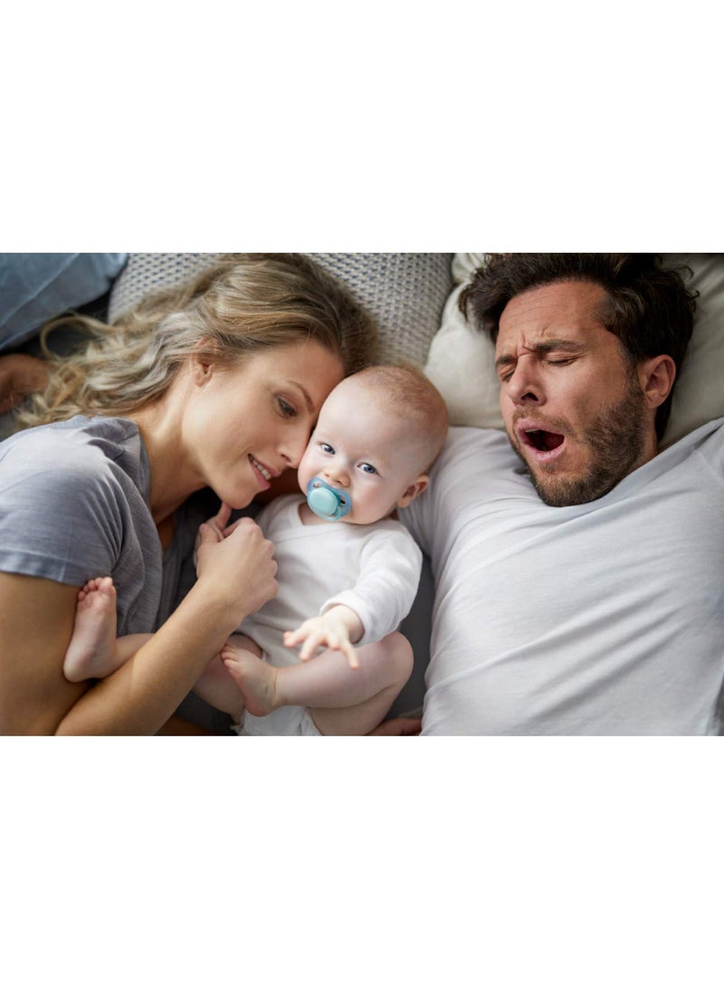 Philips Avent 2-Piece Ultra Air Night Soft Pacifier Set Blue - Image 5