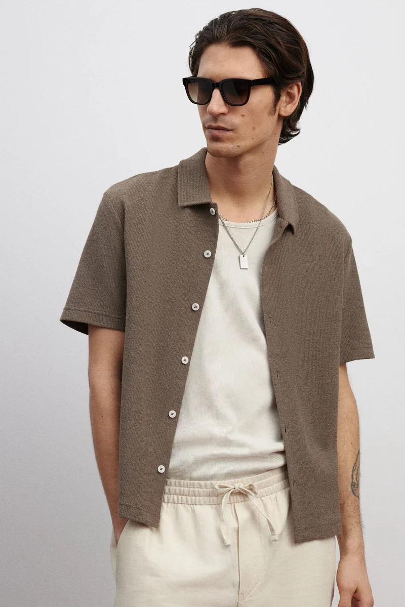 H&M Regular Fit Short-sleeved jersey shirt