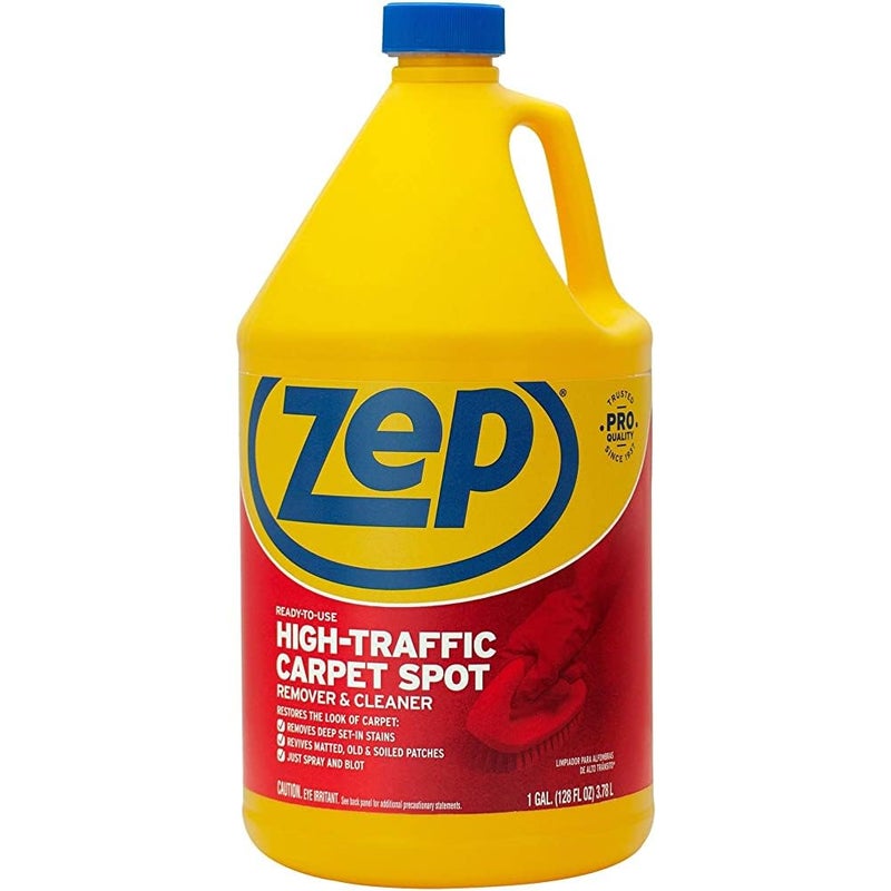 Zep Zep High Traffic Carpet Cleaner - 1 Gallon - Penetrating Formula Removes Deep Stains. Make High-Traffic Areas Look New Again  - Image 1