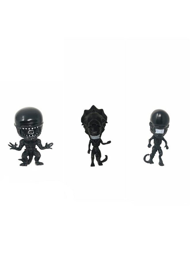 Generic - Alien Vs Predator Action Figure Set And Cake Topper 6 Pcs Alien Versus Predator Cartoon Toys Set Comes With Keychain Predator Figures, Alien Figures - Image 1