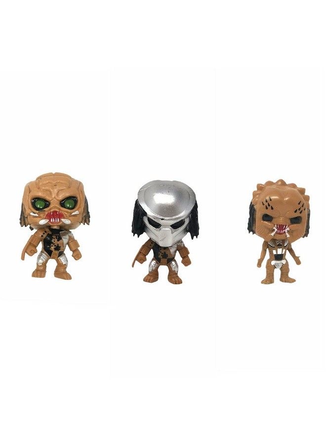 Generic - Alien Vs Predator Action Figure Set And Cake Topper 6 Pcs Alien Versus Predator Cartoon Toys Set Comes With Keychain Predator Figures, Alien Figures - Image 1