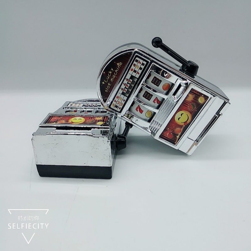 Slot Machine: Compact Portable Silver Casino Toy - Durable ABS Plastic Educational Interactive Playset for Kids, Adults and Family Playrooms - Image 3