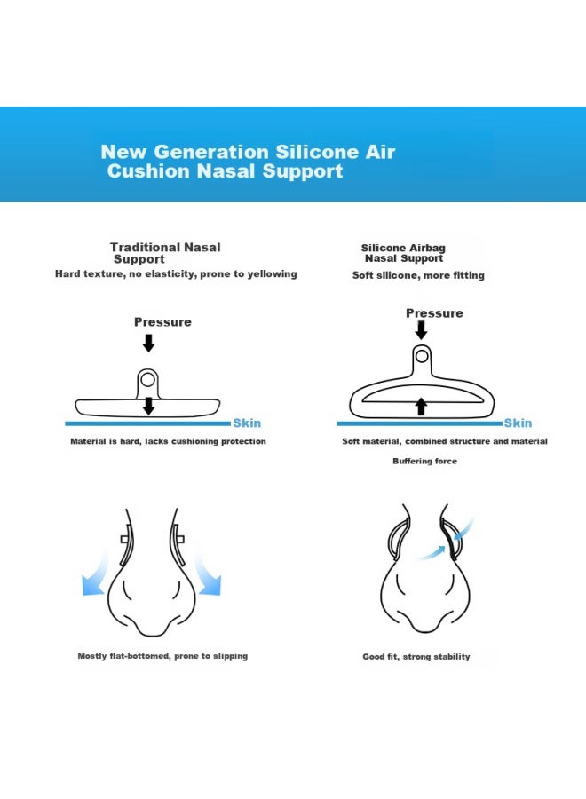 Cool Bosch Coolplus Gl Nose Pads New Chinese Style Airbag Silicone Anti-slip Nose Support Anti-drop Accessories Fortune Anti-slip Set - Image 4