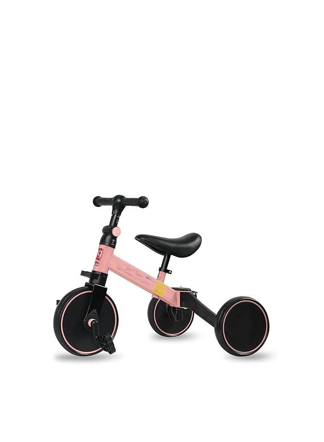 Good Girl 4-in-1 Toddler Balance Bike and Tricycle – Adjustable Seat Ride-On Toy for Kids Ages 1-4 Years, Convertible Baby Bike, First Trike for Toddlers, Indoor Outdoor Use, Push Pedal Training Bike