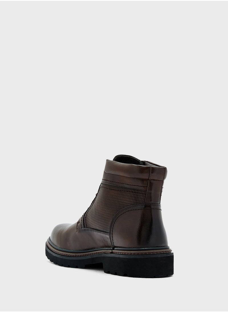 Robert Wood - Casual Ankle Lace Up Boots - Image 1