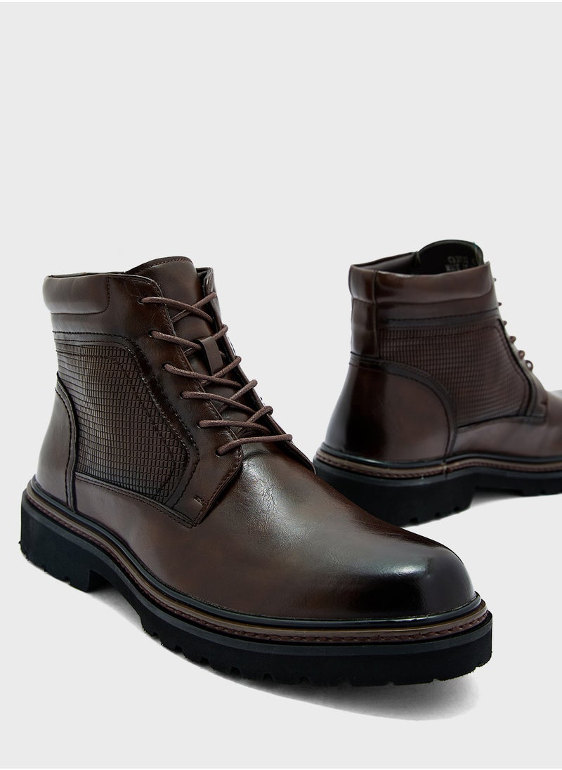 Robert Wood - Casual Ankle Lace Up Boots - Image 1