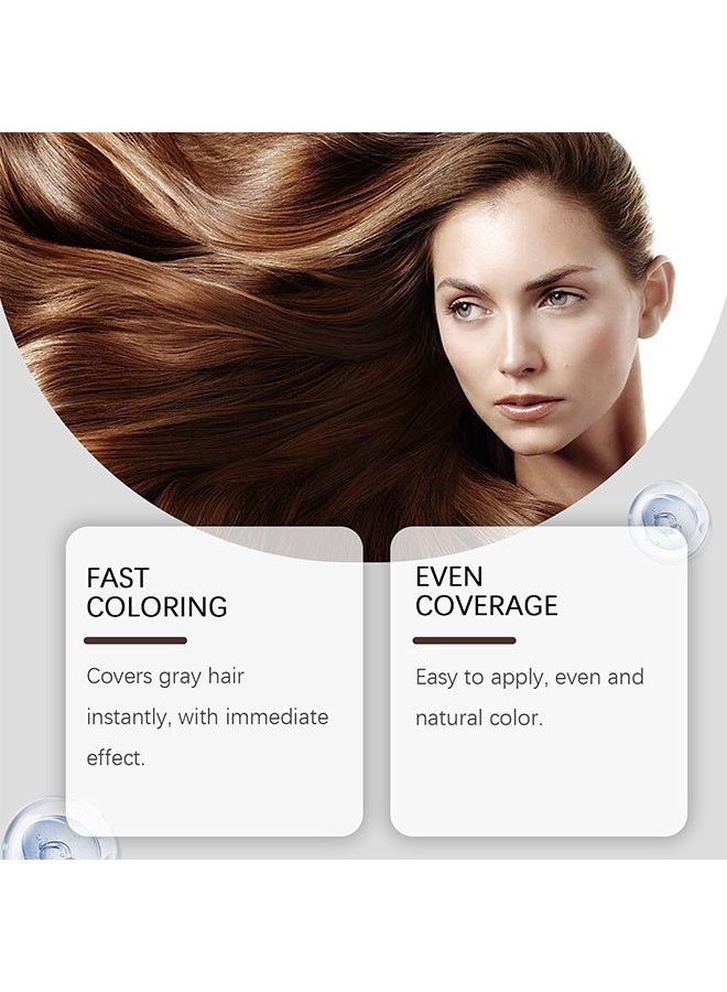 HOEGOA Hair Coloring Pen,Instant Hair Dye Pen with Built-in Comb,Waterproof and Sweat Proof, Quickly Cover Up Grey Hair,#Brown - Image 3