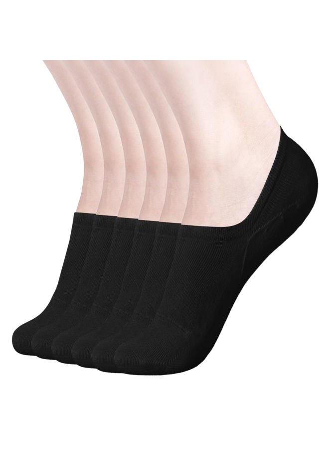 DIBAOLONG Womens No Show Socks Non Slip Flat Boat Line Low Cut Socks (6 Packs) - Image 1