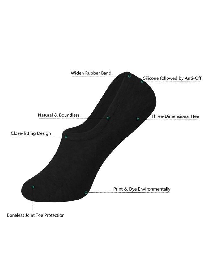 DIBAOLONG Womens No Show Socks Non Slip Flat Boat Line Low Cut Socks (6 Packs) - Image 3
