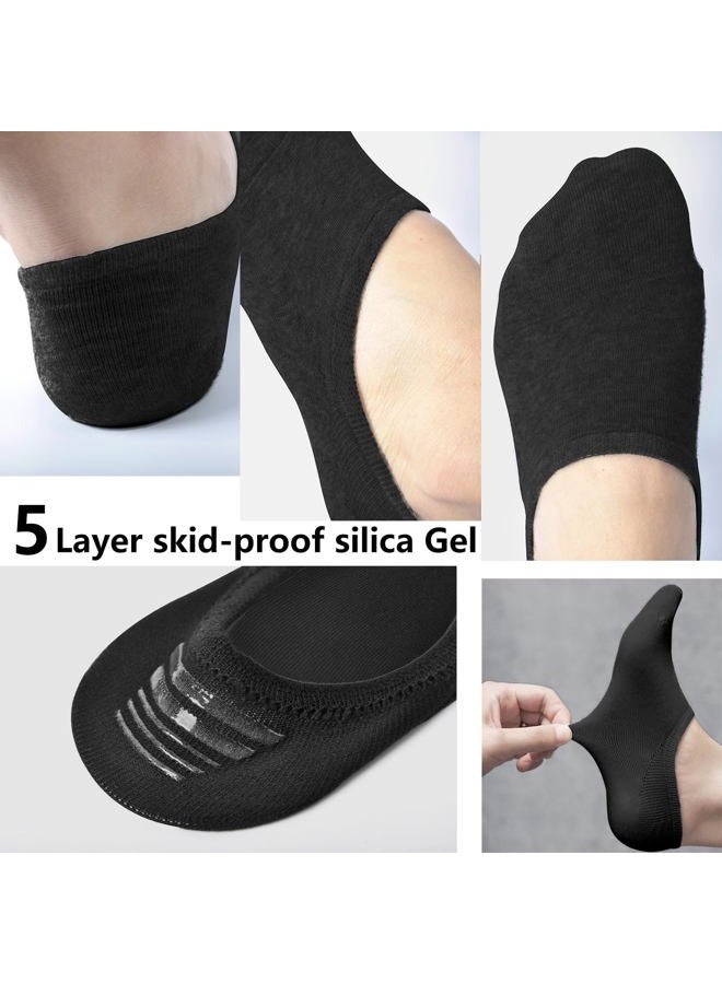 DIBAOLONG Womens No Show Socks Non Slip Flat Boat Line Low Cut Socks (6 Packs) - Image 2