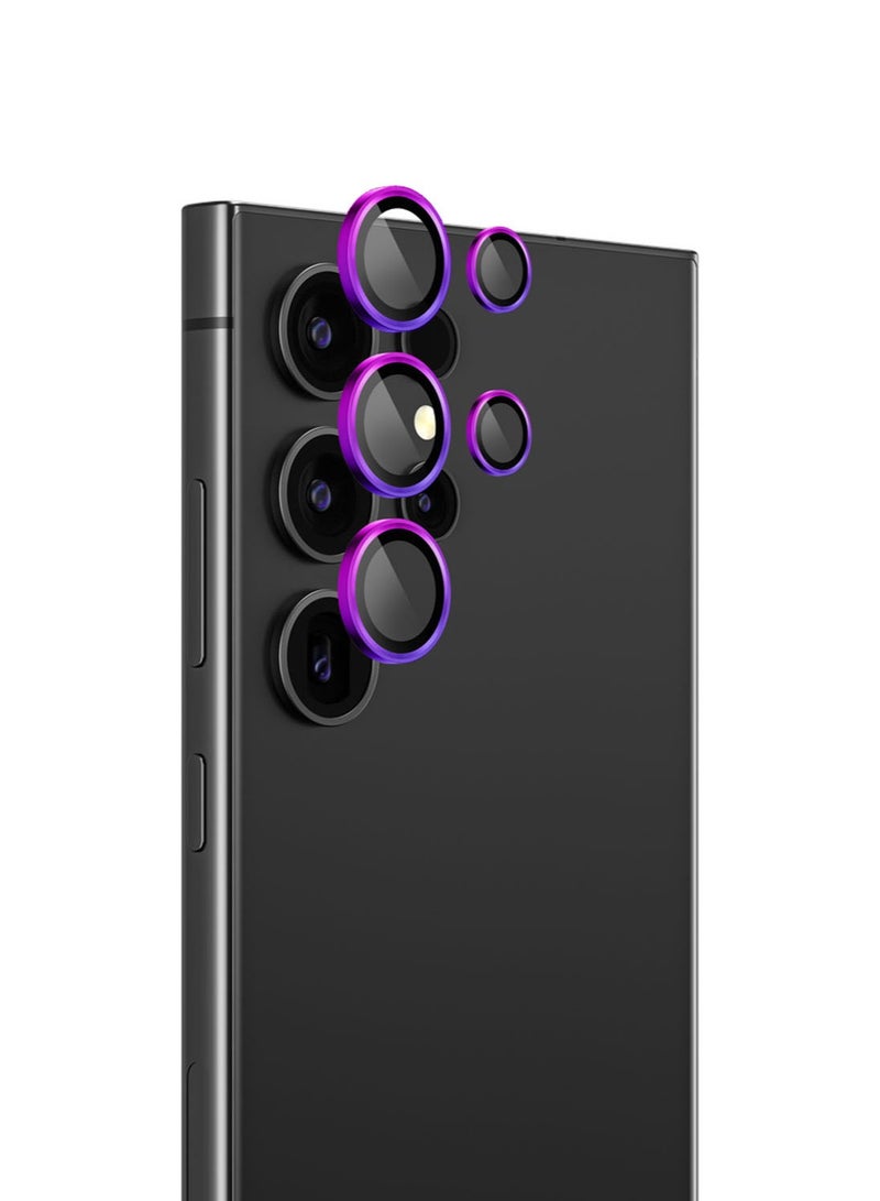 AMAZINGthing Supreme Samsung Galaxy S24 Ultra Tempered Glass Camera Lens Protector Aluminum AR Lens Defender - Symphony - Image 2