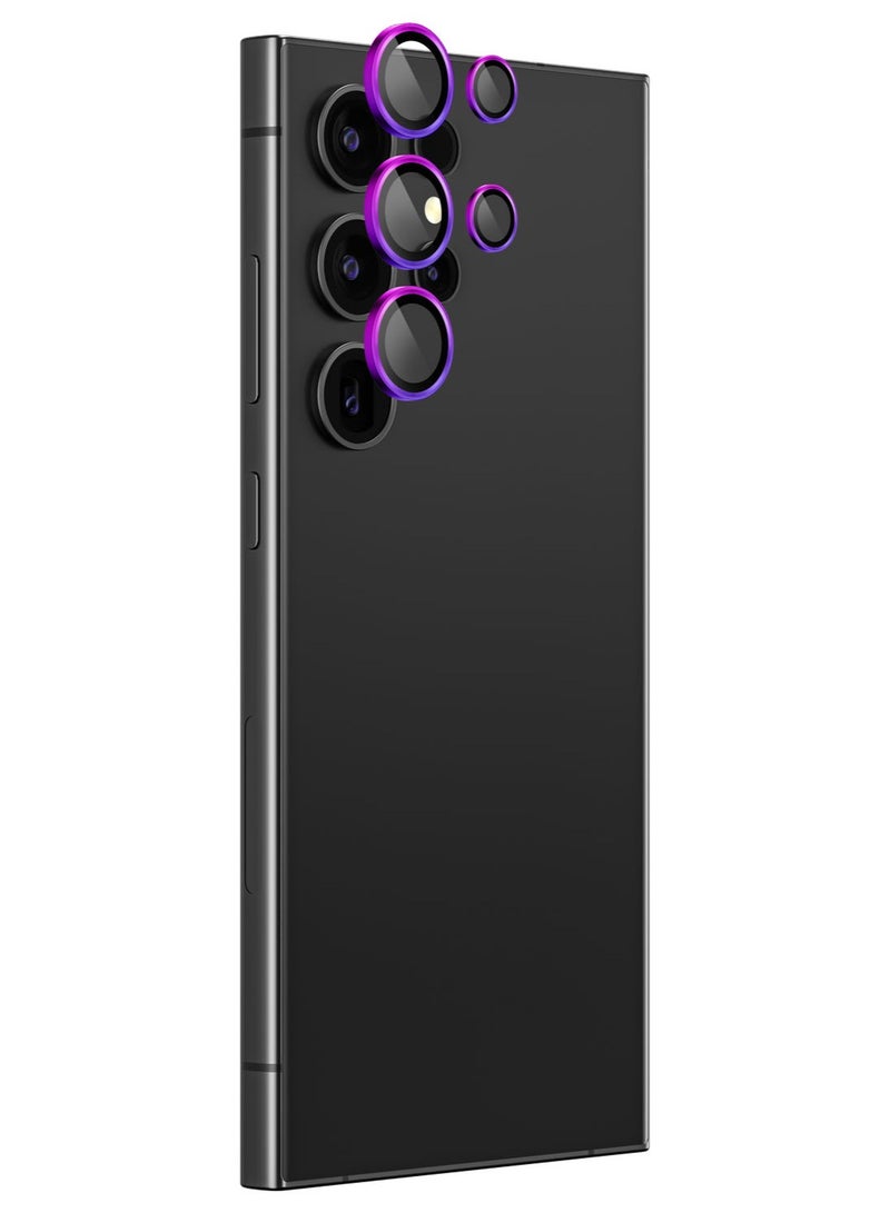 AMAZINGthing Supreme Samsung Galaxy S24 Ultra Tempered Glass Camera Lens Protector Aluminum AR Lens Defender - Symphony - Image 4