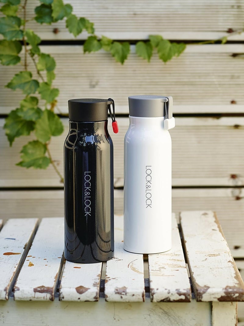 LocknLock LOCK & LOCK Name Stainless Steel Vacuum Insulated Thermal Travel Mug, 17 oz (Black) - Image 2