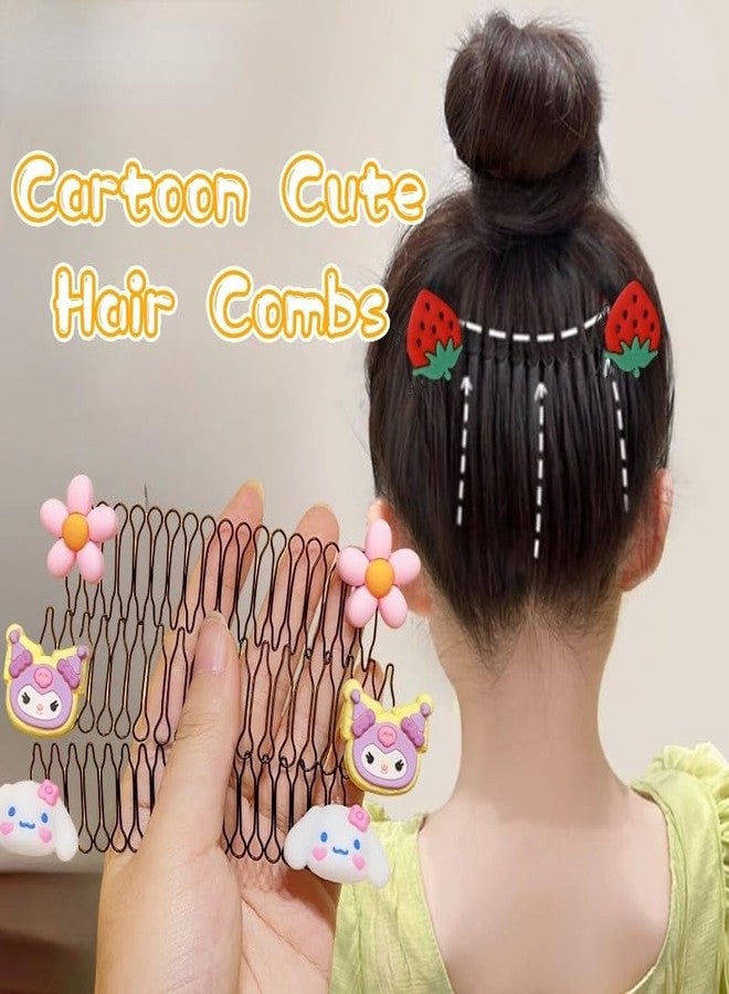 KARDIFF Multi-Style Star Broken Hair Comb/Fashion Versatile Invisible Hair Hoop/Cartoon Daily Curve Needle Hair pin (Pack of 4pc) - Image 5