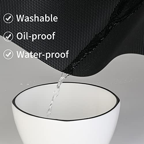HooTown Kitchen Shelf Liner Drawer Liners, Non-Adhesive Refrigerator Liners Waterproof Fridge Mats with Strong Durable Kitchen Cabinets Mat for Drawers, Shelves, Pantry Black - Image 4