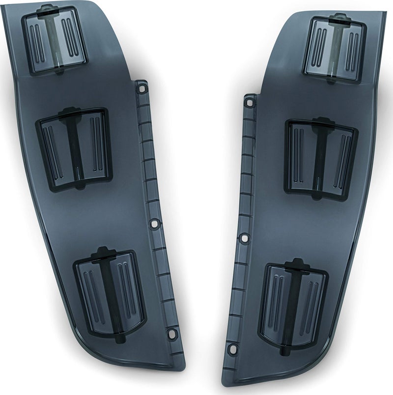 Kuryakyn 8939 Air Management Motorcycle Accessory Dragon Wings Adjustable Fairing WindAir Deflectors for Honda Gold Wing GL1800 F6B Motorcycles Smoke 1 Pair