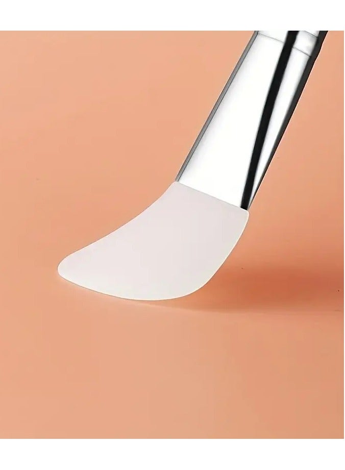 Rozino 4pcs Silicone Facial Mask Brush Set - DIY Scraper for Masks, Lotions & Makeup, Soft Touch, Easy to Clean, White - Image 4