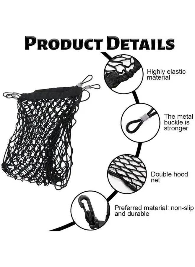 GM Trunk Mesh Double Layer High Elastic Adjustable Storage Net For Car SUV Luggage - Image 3