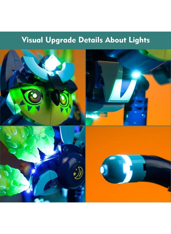 Vonado VONADO LED Light Kit Compatible with Lego Zoey and Zian The Cat Owl 71476 DREAMZzz (Lights Only, No Models) Creative Lighting Set Accessories Compatible with Lego 71476 Building Set  - Image 2