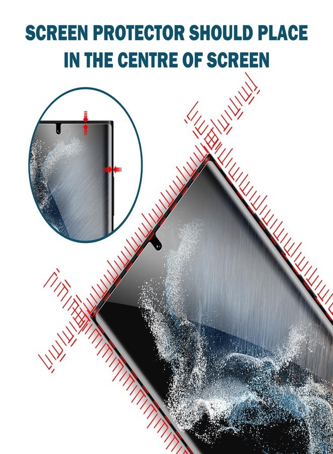 EGV 3 Pack for Samsung Galaxy S22 Ultra Screen Protector, Touch Sensitive, Anti-Scratch 3D Curved Upgrade Flexible TPU Screen Protector for Galaxy S22 Ultra, Bubble Free - Image 4