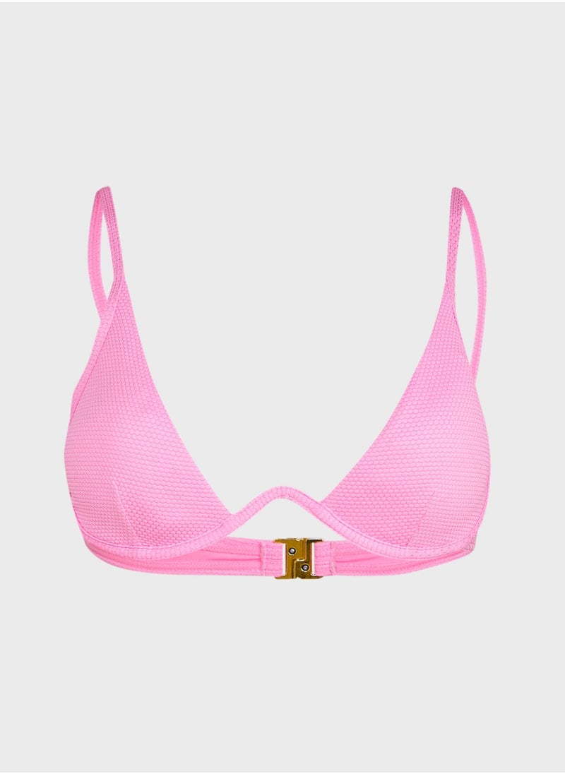 NEW LOOK - Monowire Textured Bikini Top - Image 1